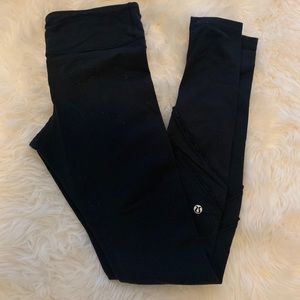 Lululemon long leggings with ruffle detail